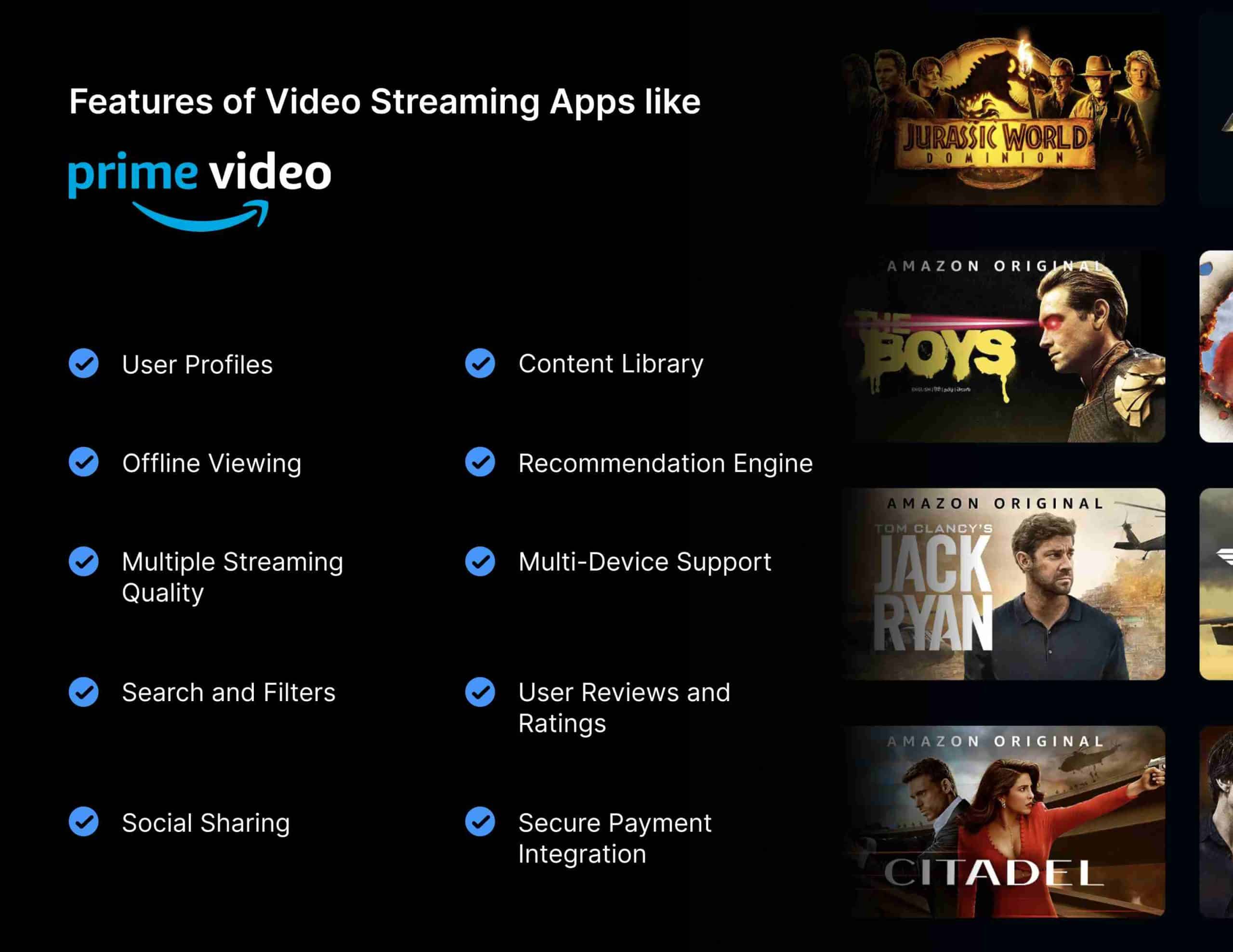 Video Streaming App like Amazon Prime